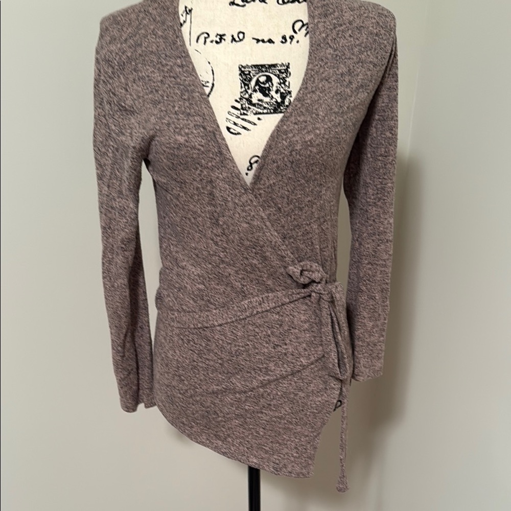 Trouve Tan Cardigan Sweater with Shawl Collar